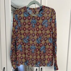 Anthropologie Patterned Women's Blouse